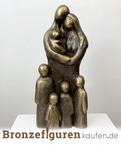 Skulptur familie mit 5 kindern