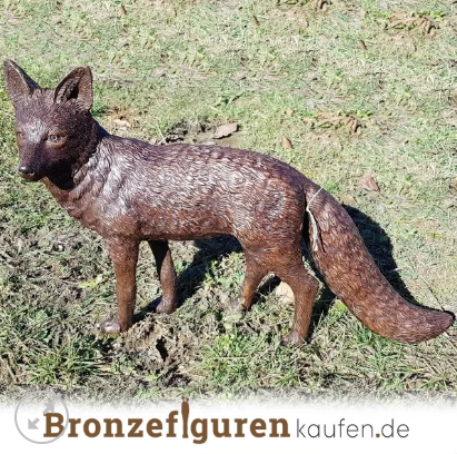 Figur Fuchs Garten | ᐅ Figur • kaufen aus Bronze Fuchs Deko