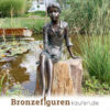 Gartenskulptur aus Bronze mit dem Namen Birgit