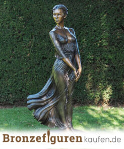 Gartenskulptur aus Bronze namens schoene Dame