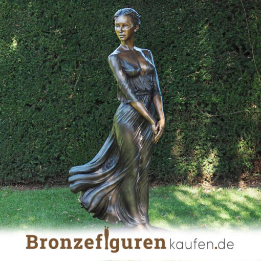Gartenskulptur aus Bronze namens schoene Dame