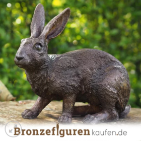  Kaninchenfigur aus Bronze