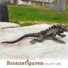 Bronze Eidechsenfigur eines Leguans