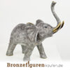 Elefantenfigur aus Bronze