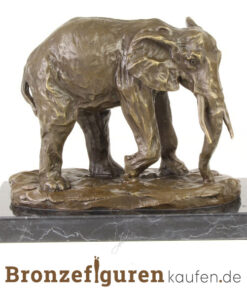 elefantenfigur aus bronze