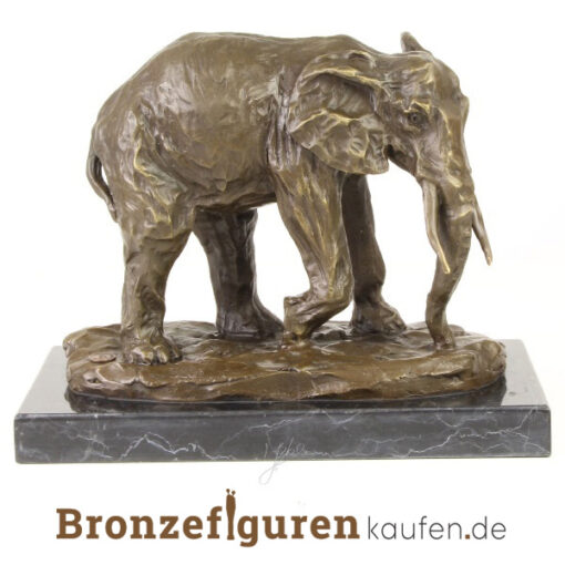 elefantenfigur aus bronze