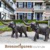 Elefantenfiguren aus Bronze