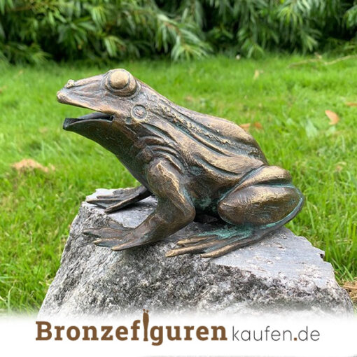 Froschfigur aus Bronze