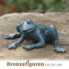 Froschfigur aus Bronze