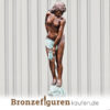 Gartenskulptur aus Bronze genannt Nudist
