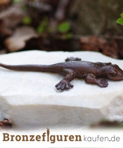 Salamander-Figur-aus-Bronze