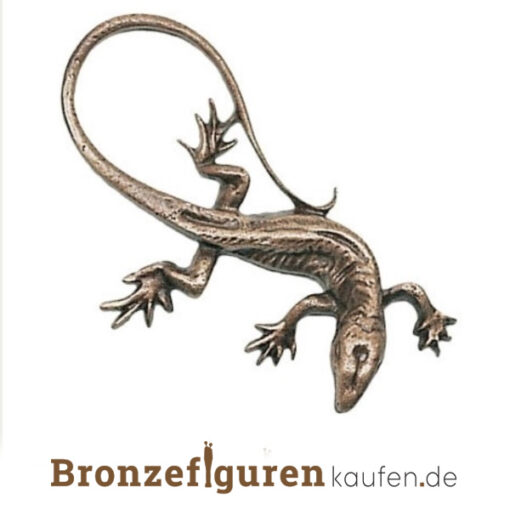 Tierfigur eidechse aus bronze