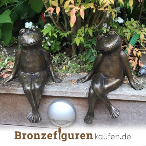 Tierfigur eines Frosches aus Bronze