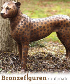 Stehende Leopard aus Bronze