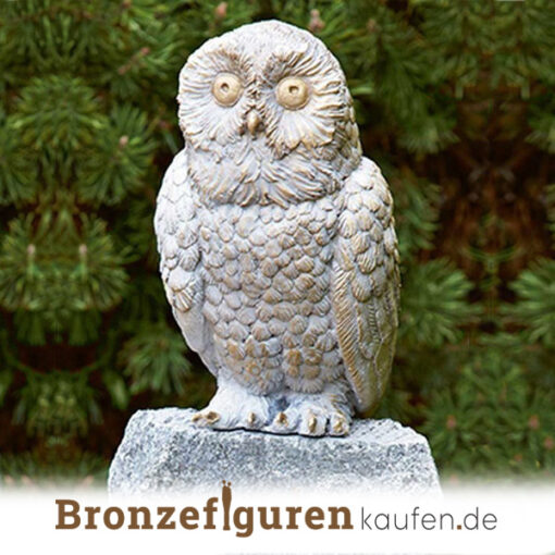 Bronzefigur kleinen Schneeeule