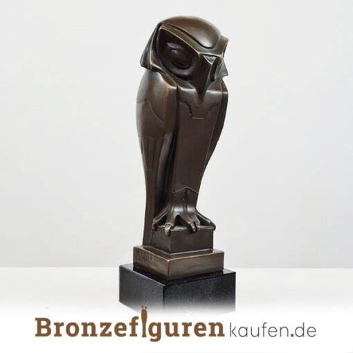 Eule figur aus bronze