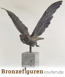 fliegende Eule figur aus Bronze