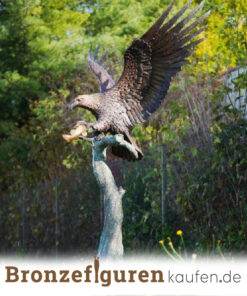 Adler Gartenskulptur aus Bronze