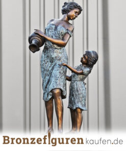 Bronzefigur Mutter und Kind