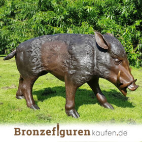 Schwein figur aus bronze