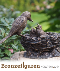 Bronze vogel figur