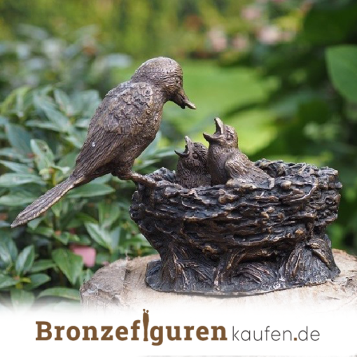 Bronze vogel figur