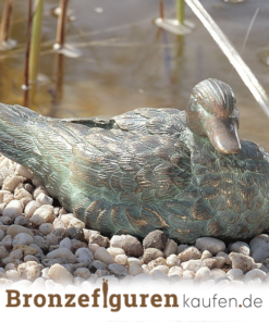 Ente figur aus bronze