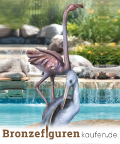 Pelikan und Flamingo figur