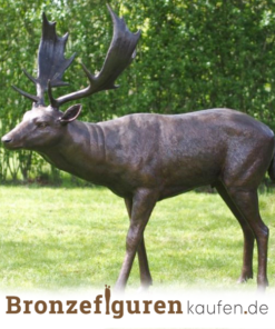 bronze hirschfigur