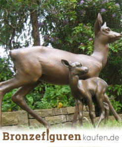 exklusiv bronzene hirsch