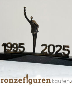 TOLLES Jubiläumsgeschenke „Das Glas Heben mit Jahreszahlen“ 23 cm