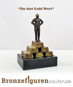 NR 22 | Geschenk zum Jubiläum „Du bist Gold wert“ 14 cm